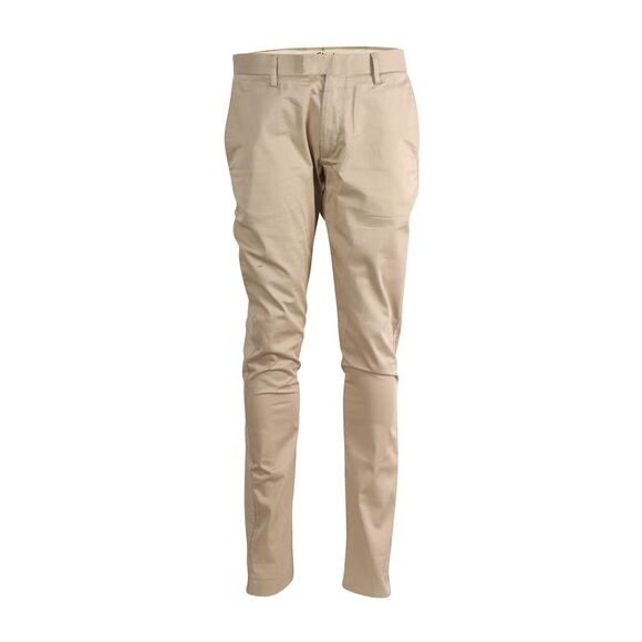 Acne Studios Regular Fit Pants in Beige Cotton